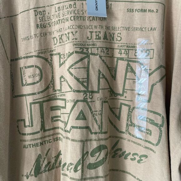 NWT DKNY Vintage Honorable Service T-Shirt National Defense XXL - Picture 2 of 12